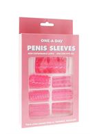 Набор из 7 розовых насадок на пенис ONE-A-DAY PENIS SLEEVES