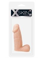 Телесный фаллоимитатор XSKIN 5 PVC DONG FLESH - 12,7 см.