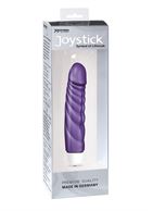 Фиолетовый рельефный вибратор Mr. Perfect Comfort - 17,5 см.