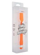 Оранжевый массажер FUNKY WAND MASSAGER - 20 см.