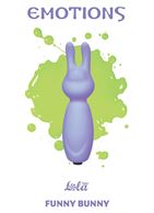 Фиолетовый мини-вибратор с ушками Emotions Funny Bunny Lavender