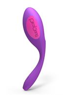Фиолетовый вибростимулятор DIVER EGG VIBE с управлением при помощи смартфона