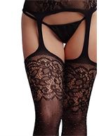 Эффектный комбинезон со стразами Suspender Rhinestone Bodystocking