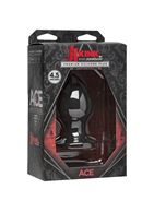 Чёрная анальная пробка Kink Ace Silicone Plug 4.5 - 11,43 см.