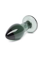 Стеклянная анальная пробочка DARKER SOMETHING DARKER GLASS BUTT PLUG - 10,7 см.