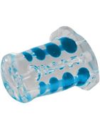 Стимулирующий мастурбатор с бусинками CyberSkin Double Pleasure Comfort Grip Stroker