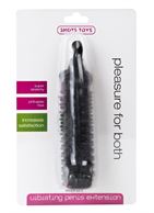 Чёрная насадка Elephant Vibrating Penis Extension (14 см)