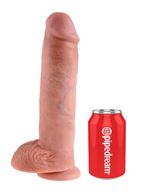 Реалистичный фаллоимитатор на присоске 11" Cock with Balls (28 см)