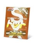 Презерватив Sagami Xtreme FEEL UP с точечной текстурой и линиями прилегания - 1 шт.