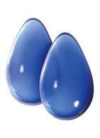 Большие синие стеклянные вагинальные шарики CRYSTAL KEGEL EGGS