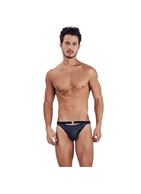 Черные мужские трусы-брифы с декоративным пояском Misty Brief
