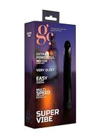 Чёрный вибратор Super Vibe - 17,5 см.