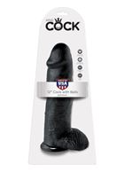 Чёрный фаллоимитатор-гигант 12" Cock with Balls (30,5 см)