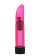 Розовый миниатюрный вибратор Crystalclear Pinki Ladyfinger (13 см)