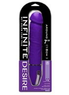 Фиолетовый вибратор-реалистик Infinite Desire - 26 см.