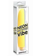 Желтый водонепроницаемый вибратор Neon Luv Touch Vibe (19 см)