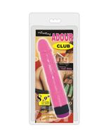 Силиконовый розовый вибратор ADOUR CLUB (22,5 см)