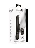 Черный вибромассажер кролик Kegel Rabbit с браслетом (22,5 см)