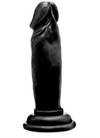Чёрный фаллоимитатор Realistic Cock 6 (15 см)