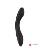Черно-золотой вибратор с пультом-часами Anne's Desire Curve G-Spot Vibe Wireless Watchme (20,5 см)