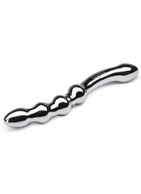 Изогнутый стимулятор G-точки DARKER DELICIOULSY DEEP STEEL G-SPOT DILDO (25,4 см)