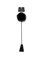 Черный стек Feather Crop с пуховкой на конце (53,3 см)
