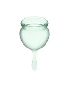 Набор зеленых менструальных чаш Feel Good Menstrual Cup