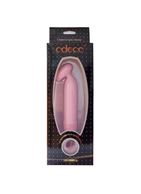 Розово-белый вибратор KUPALO PINK с яйцевидной головкой (12 см)