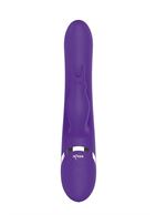 Фиолетовый вибратор кролик с пуш-эффектом NAGHI NO.39 RECHARGEABLE THRUSTER VIBE (15 см)
