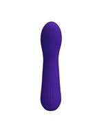 Фиолетовый изогнутый вибратор Faun (15 см)