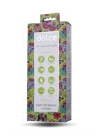 Нежно-зелёный вибратор Dolce Jaxon - 12,5 см.