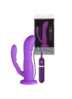 Анально-вагинальный вибратор PURRFECT SILICONE 2WAYS VIBRATOR (17 см)