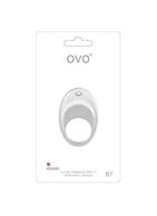 Эрекционное кольцо белое OVO B7