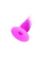 Лиловый анальный стимулятор Pretty Love Twist на присоске (12 см)