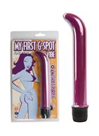 Фиолетовый вибратор для точки G My First G-Spot Vibe - 19 см.