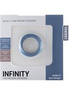 Синее эрекционное кольцо Infinity Thin Medium