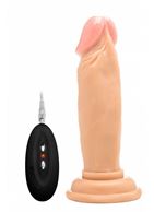 Телесный вибратор реалистик Vibrating Realistic Cock 6" (15 см)