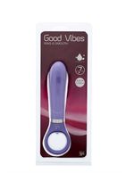 Фиолетовый анальный вибратор GOOD VIBES RING-G SMOOTH (15,5 см)