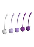 Набор из 5 фиолетово-белых шариков CHERRY KEGEL EXERCISERS