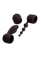 Жезловый вибратор Supercharged Wand Set с насадками