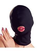 Черная закрытая маска шлем с отверстием для рта Head Mask