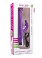 Фиолетовый перезаряжаемый вибратор Rechargeable Rabbit Purple - 23,5 см.