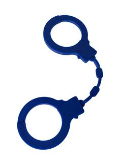 Синие силиконовые наручники