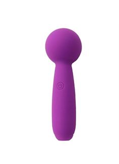 Фиолетовый перезаряжаемый вибратор-wand Pleasure Wand