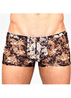 Мужские сетчатые боксеры с бежевыми розами Rose Boxer