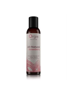 Интимный гель на водной основе All-Natural Strawberry с ароматом клубники (150 мл)