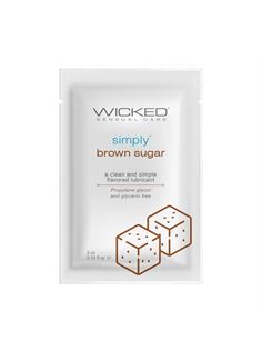 Саше лубриканта на водной основе Simply Aqua Brown Sugar с ароматом коричневого сахара (3 мл)