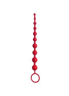 Красная анальная цепочка (25 см)