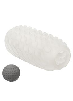 Двусторонний мастурбатор с серым стимулирующим шариком Reversible Squishy Ball Stroker