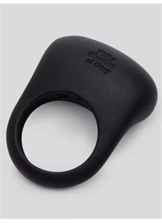 Черное эрекционное виброкольцо Sensation Rechargeable Vibrating Love Ring